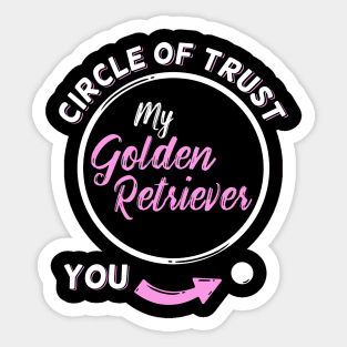 Golden Retriever Mom Girl Gift Sticker